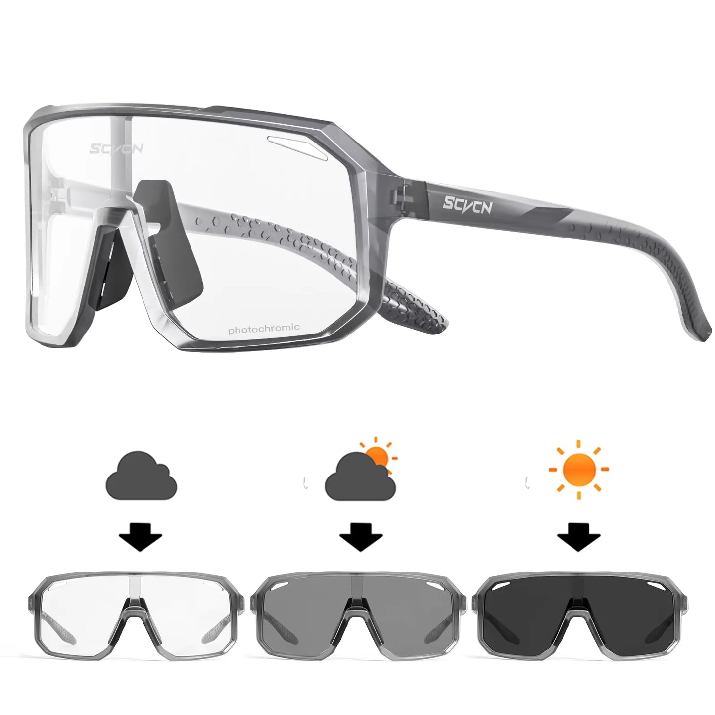 Photochromic Cycling Sunglasses MTB Glasses Road Bike Cycling UV400 Goggles Men Women Outdoor Bicycle Sports Eyewear New