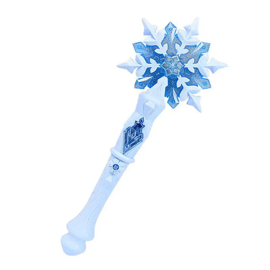 Light up Glow Snowflake Wand Kid Girl Cosplay Light up Snowflake Wand Glow Snow Stick Glow Stick Princess Queen Role Play Wand