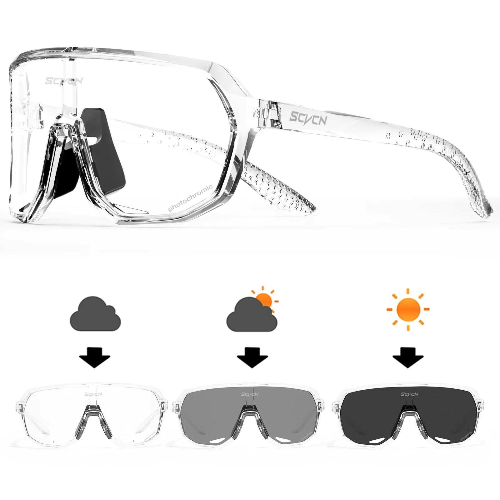 Photochromic Cycling Sunglasses MTB Glasses Road Bike Cycling UV400 Goggles Men Women Outdoor Bicycle Sports Eyewear New