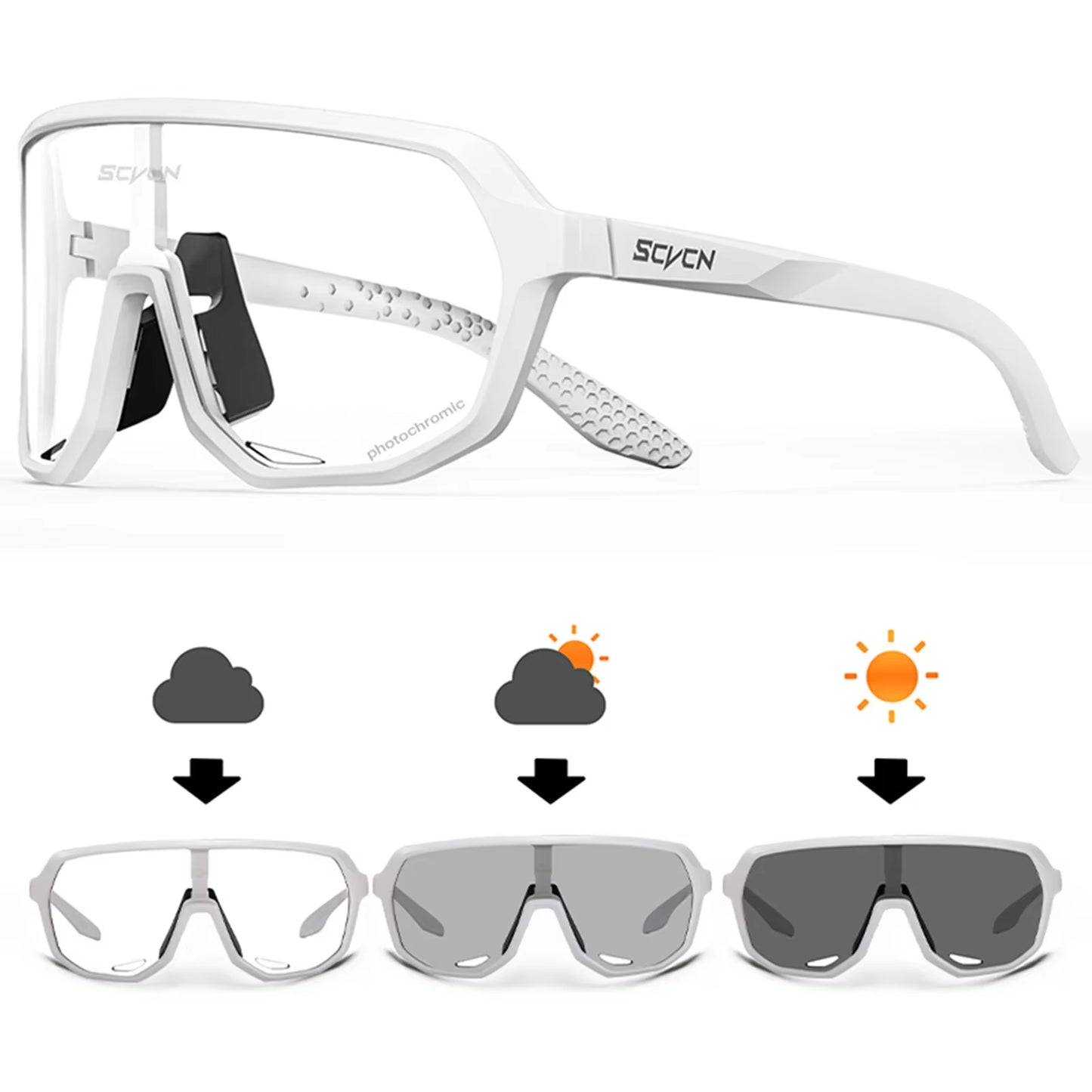 Photochromic Cycling Sunglasses MTB Glasses Road Bike Cycling UV400 Goggles Men Women Outdoor Bicycle Sports Eyewear New