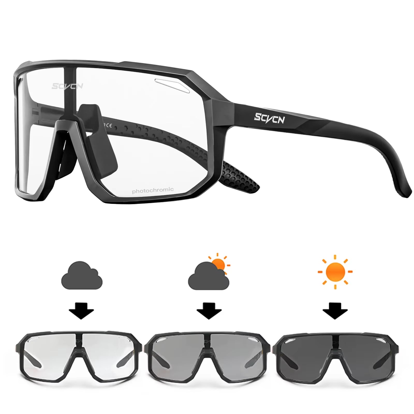 Photochromic Cycling Sunglasses MTB Glasses Road Bike Cycling UV400 Goggles Men Women Outdoor Bicycle Sports Eyewear New