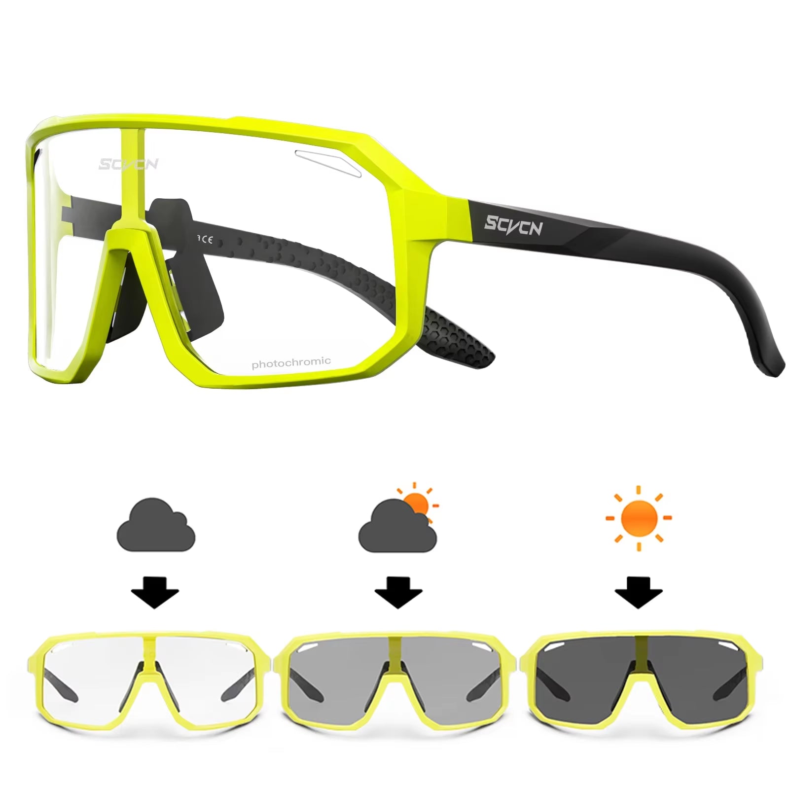 Photochromic Cycling Sunglasses MTB Glasses Road Bike Cycling UV400 Goggles Men Women Outdoor Bicycle Sports Eyewear New