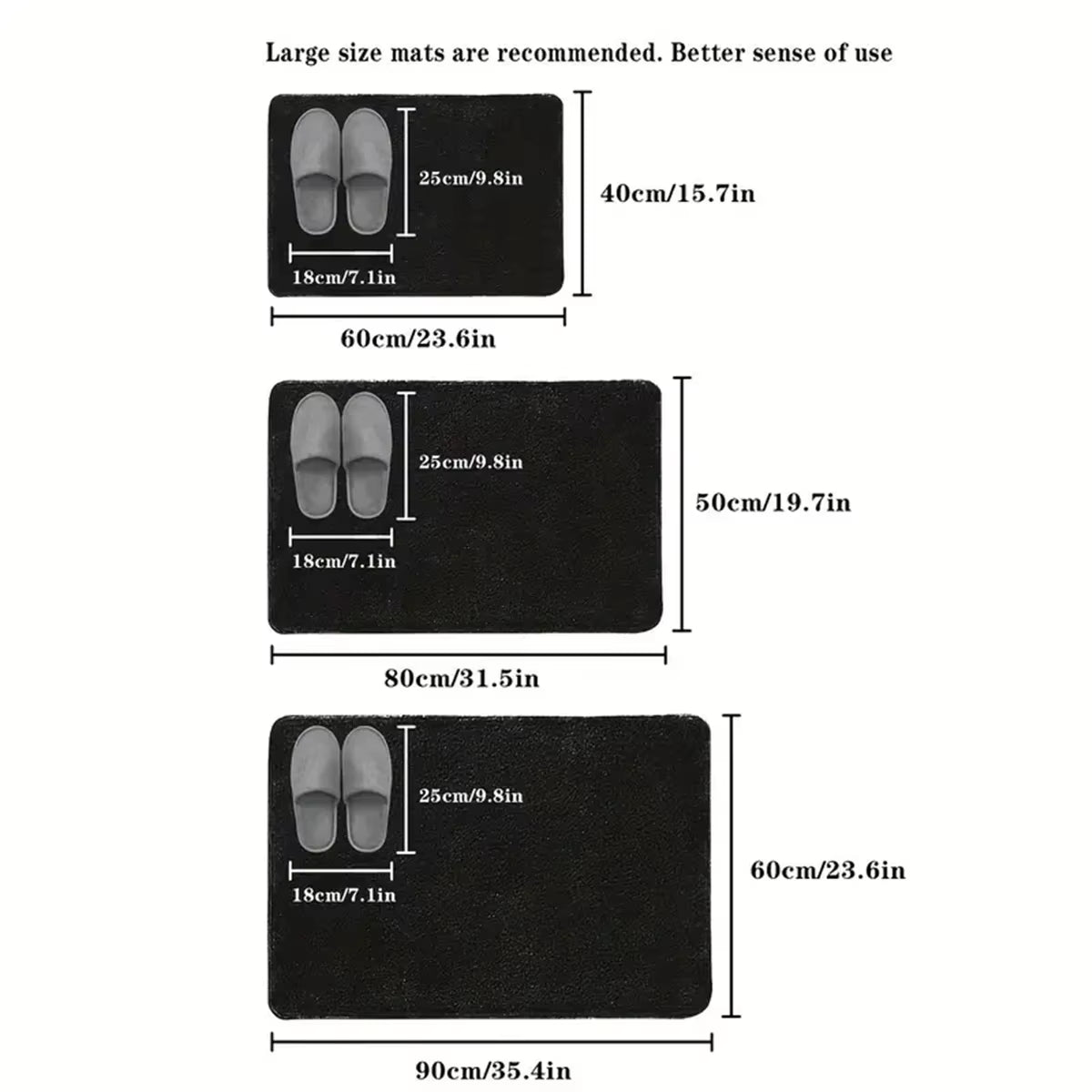 Absorbent Floor Mat Non Slip Bath Mat anti Slip Coral Velvet Bathroom Floor Mat Door Mat Home Decoration