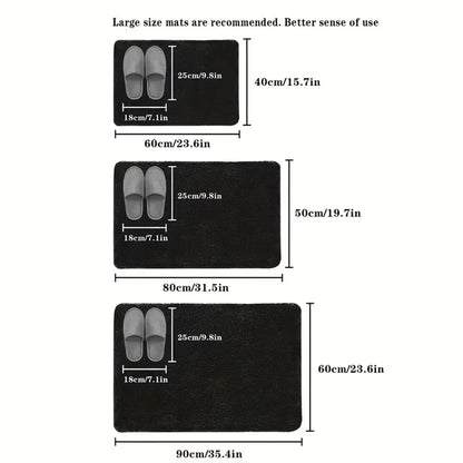 Absorbent Floor Mat Non Slip Bath Mat anti Slip Coral Velvet Bathroom Floor Mat Door Mat Home Decoration