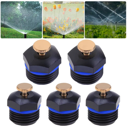 10Pcs 50Pcs 1/2 Inch DN15 Thread Garden Sprinklers Plastic Lawn Watering Sprinkler Head Irrigation Agriculture Sprayers Nozzles