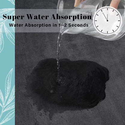 Absorbent Floor Mat Non Slip Bath Mat anti Slip Coral Velvet Bathroom Floor Mat Door Mat Home Decoration